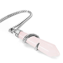 Load image into Gallery viewer, Rose Quartz Healing Crystal Necklace
