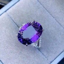 Load image into Gallery viewer, natural Amethyst luxury ring
