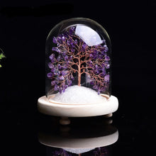 Load image into Gallery viewer, Amethyst Money Tree on white quartz Base for Wealth and Good Luck
