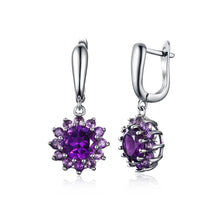 Load image into Gallery viewer, Genuine African amethyst earrings
