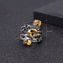 Load image into Gallery viewer, Natural Citrine Gemstone Ring
