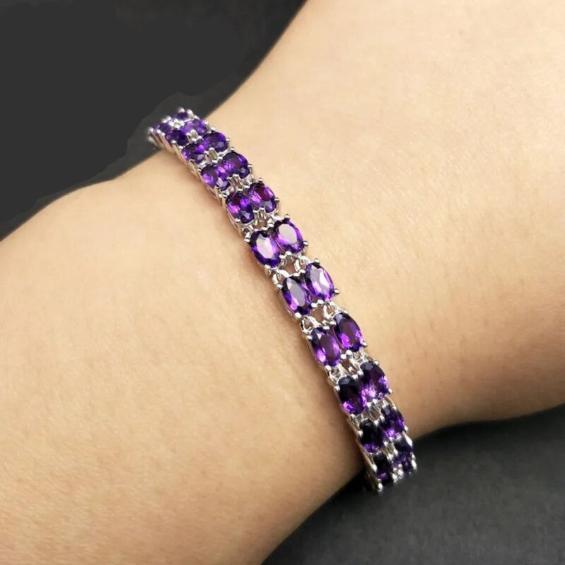 African amethyst bracelet