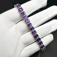 Load image into Gallery viewer, African amethyst bracelet
