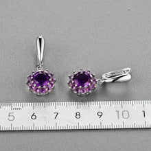 Load image into Gallery viewer, Genuine African amethyst earrings
