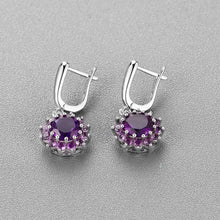 Load image into Gallery viewer, Genuine African amethyst earrings
