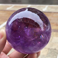 Load image into Gallery viewer, Natural Amethyst Ball for Reiki Healing
