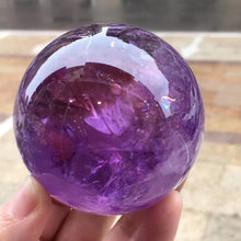 Load image into Gallery viewer, Natural Amethyst Ball for Reiki Healing
