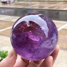 Load image into Gallery viewer, Natural Amethyst Ball for Reiki Healing
