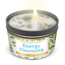 Load image into Gallery viewer, Long Lasting Pure Sage Candle for Manifestation &amp; House Energy Cleansing
