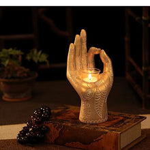 Load image into Gallery viewer, Buddha Hand Candle Holder Meditation Decor
