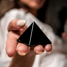 Load image into Gallery viewer, Clear Quartz Pyramid for Healing  and Energy Balance
