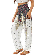 Load image into Gallery viewer, High Waist Yoga Boho Trousers with Pockets
