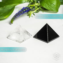 Load image into Gallery viewer, Clear Quartz Pyramid for Healing  and Energy Balance
