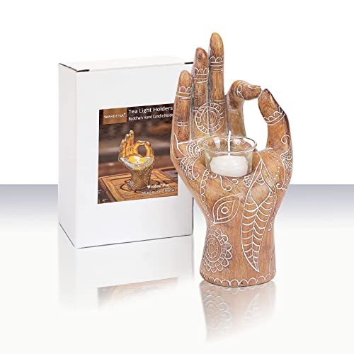 Buddha Hand Candle Holder Meditation Decor