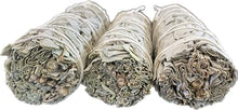 Load image into Gallery viewer, White Long Dried Sage Sticks Pack of 3 for Meditation, Smudging and Cleansing, Getting Rid of Negative Energy
