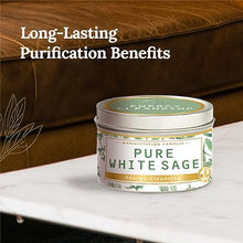 Load image into Gallery viewer, Magnificent 101 Long Lasting Pure Sage Candle for Manifestation &amp; House Energy Cleansing | 6 Oz - 35 Hour Burn | Organic &amp; All Natural Soy Wax Candle with Pure Sage Leaves | an Ideal Spiritual Gift
