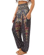 Load image into Gallery viewer, High Waist Yoga Boho Trousers with Pockets
