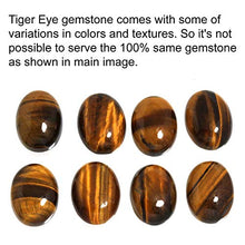 Load image into Gallery viewer, JEWELOPORIUM 925 Sterling Silver Earring for Women Brown Real Tiger Eye Gemstone Drop Dangle Fashion Silver Earring Mothers&#39; Day Gift Boho Jewelry
