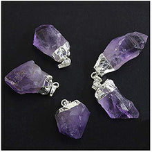 Load image into Gallery viewer, Citrine &amp; Amethyst Crystal Dainty Drop Necklace
