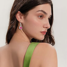 Load image into Gallery viewer, Ruby Leverback Earrings
