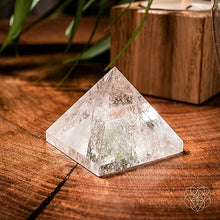 Load image into Gallery viewer, Clear Quartz Pyramid for Healing  and Energy Balance
