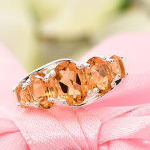 Load image into Gallery viewer, Citrine 5 Stones Ring
