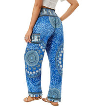 Load image into Gallery viewer, High Waist Yoga Boho Trousers with Pockets
