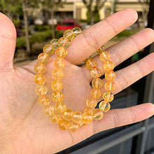 Load image into Gallery viewer, Yellow Citrine Gemstone Beaded Stretch Bracelet For Chakras Healing
