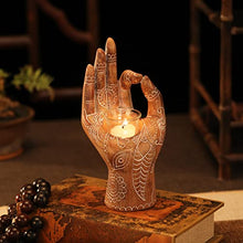 Load image into Gallery viewer, Buddha Hand Candle Holder Meditation Decor
