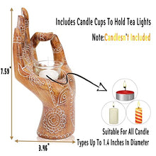 Load image into Gallery viewer, Buddha Hand Candle Holder Meditation Decor
