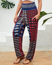 Load image into Gallery viewer, High Waist Yoga Boho Trousers with Pockets
