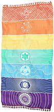 Load image into Gallery viewer, Rainbow Chakra Yoga Mat
