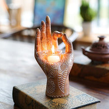 Load image into Gallery viewer, Buddha Hand Candle Holder Meditation Decor
