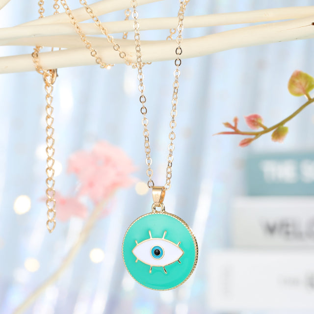 Colorful Evil Eyes Necklaces