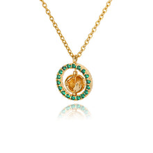 Load image into Gallery viewer, Evil Eye Gold chain Necklace
