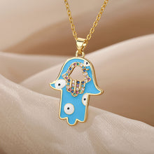 Load image into Gallery viewer, Hamsa Hand Necklace
