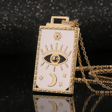 Load image into Gallery viewer, Sun &amp; Moon Evil Eye Necklace
