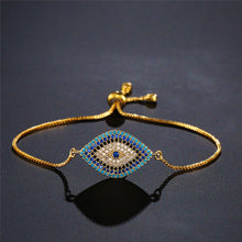 Load image into Gallery viewer, Blue Eye Gold Color Bracelets
