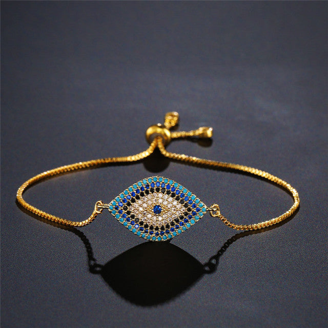 Blue Eye Gold Color Bracelets