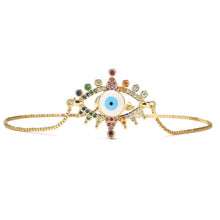 Load image into Gallery viewer, Blue Eye Gold Color Bracelets
