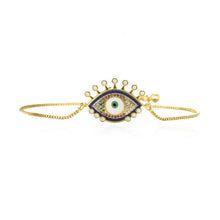 Load image into Gallery viewer, Blue Eye Gold Color Bracelets
