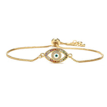 Load image into Gallery viewer, Blue Eye Gold Color Bracelets
