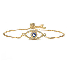 Load image into Gallery viewer, Blue Eye Gold Color Bracelets
