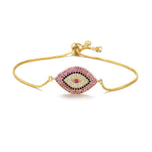 Load image into Gallery viewer, Blue Eye Gold Color Bracelets
