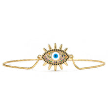 Load image into Gallery viewer, Blue Eye Gold Color Bracelets
