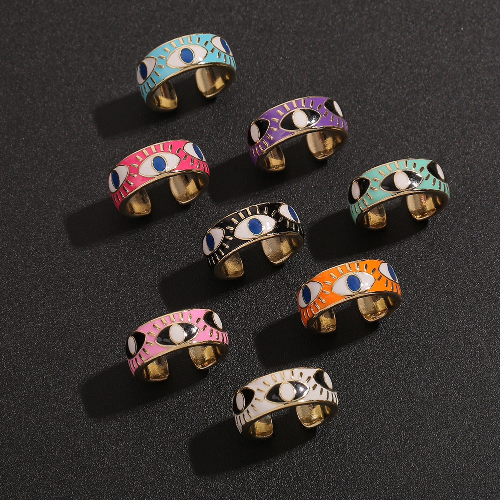 Nova Colorful Evil Eye Rings