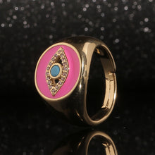 Load image into Gallery viewer, Nova Pink Evil Eye Ring
