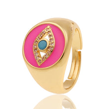 Load image into Gallery viewer, Nova Pink Evil Eye Ring
