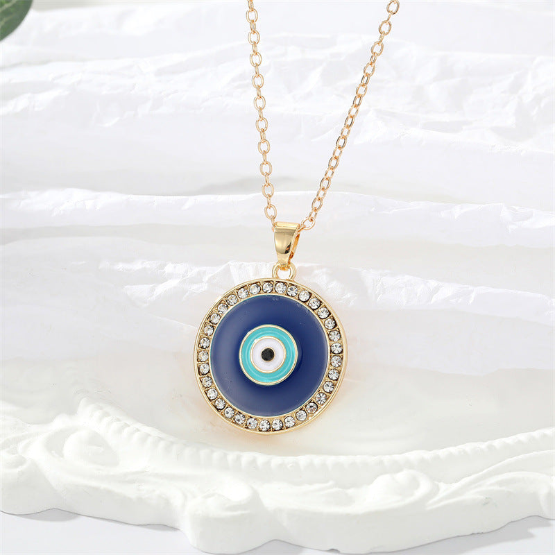 Round Evil Eye Necklace