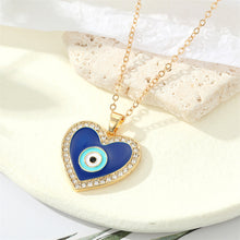 Load image into Gallery viewer, Heart Shape Evil Eye Necklace
